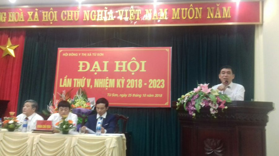 Ông Nguyễn Văn Lâm- PCT TT Hội đông y tỉnh phát biểu